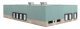 Modern Transload Terminal -- Kit - 10-1/2 x 6-5/16 x 2-13/64′ 26.7 x 16 x 5.6cm, N, Walthers Cornerstone 3856