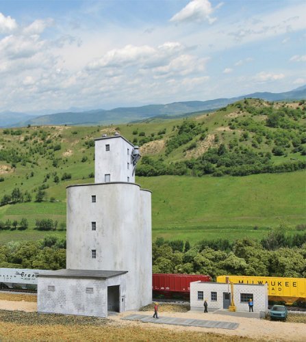 Prairie Co-Op Elevator -- Kit, N, Walthers Cornerstone 3860