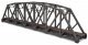 Single-Track Arched Pratt Truss Bridge -- Kit - 14-3/32 x 2 x 3-1/2′ 35.7 x 5 x 8.8cm, N, Walthers Cornerstone 3870