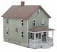 Two-Story Frame House -- Kit - 3-3/8 x 1-1/2 x 2-3/8′ 8.6 x 4 x 5.9cm, N, Walthers Cornerstone 3888