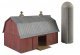Meadowhead Barn and Silo -- Kit, N, Walthers Cornerstone 3892