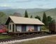 Golden Valley Freight House -- Kit - 4 x 2-1/8 x 2′ 10.1 x 5.3 x 5cm, N, Walthers Cornerstone 3895