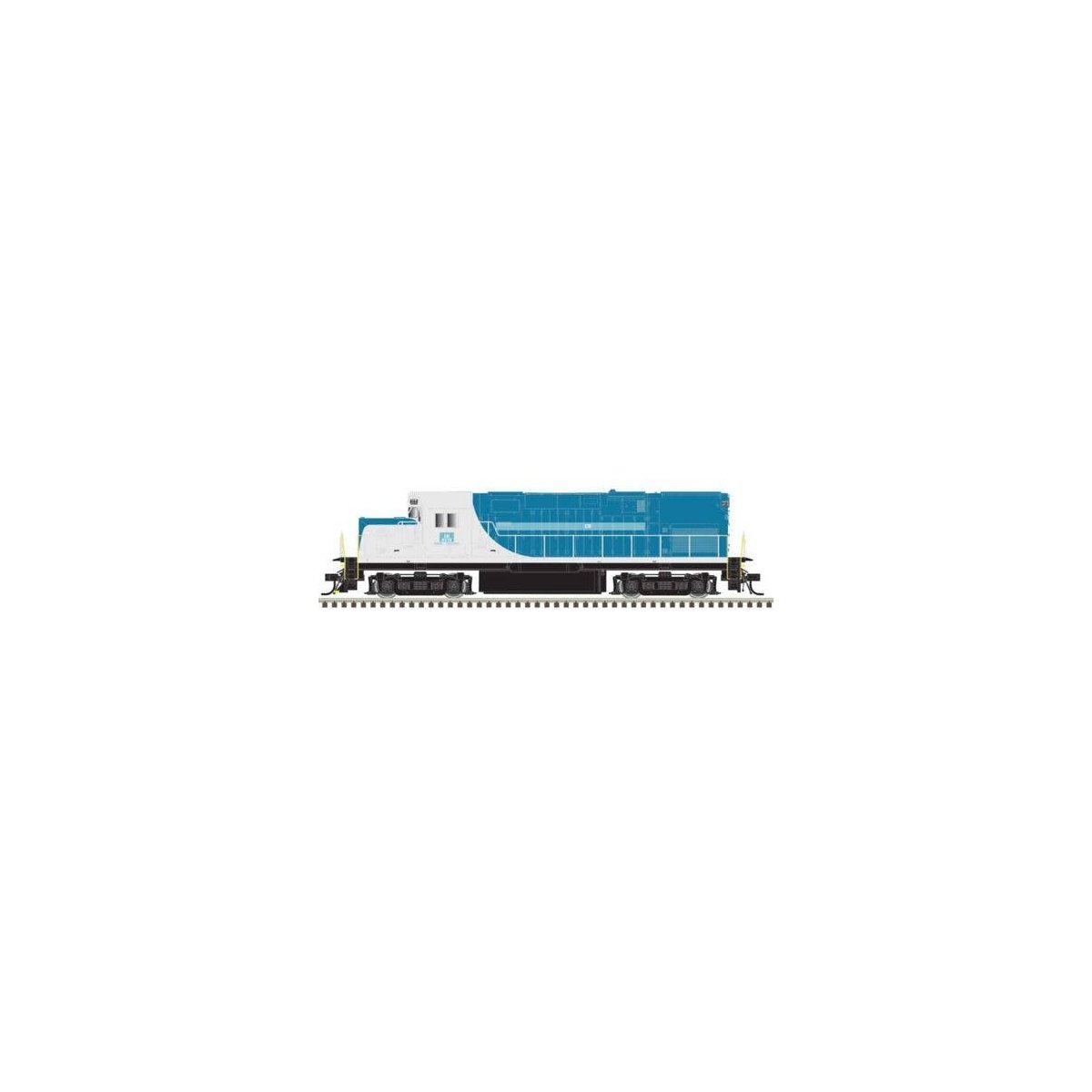 Alco C420 Low Nose - Standard DC - Master(R) Silver -- Conrail 2072 (Ex-L&HR, blue, gray, white), N, Atlas Model Railroad Co. 40