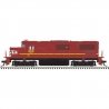 Alco C420 Low Nose - Standard DC - Master(R) Silver -- Delaware & Hudson 405 (Ex-LV, Cornell Red, yellow), N, Atlas Model Railro