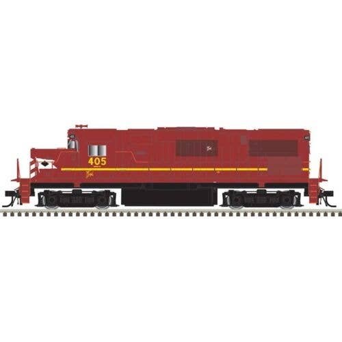 Alco C420 Low Nose - Standard DC - Master(R) Silver -- Delaware & Hudson 405 (Ex-LV, Cornell Red, yellow), N, Atlas Model Railro