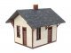 Flag Stop Station -- Kit - 3-3/8 x 3-1/16 x 2-7/8′ 8.57 x 7.78 x 7.3cm, HO, Walthers Cornerstone 4061