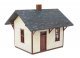 Flag Stop Station -- Kit - 3-3/8 x 3-1/16 x 2-7/8′ 8.57 x 7.78 x 7.3cm, HO, Walthers Cornerstone 4061