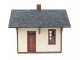 Flag Stop Station -- Kit - 3-3/8 x 3-1/16 x 2-7/8′ 8.57 x 7.78 x 7.3cm, HO, Walthers Cornerstone 4061