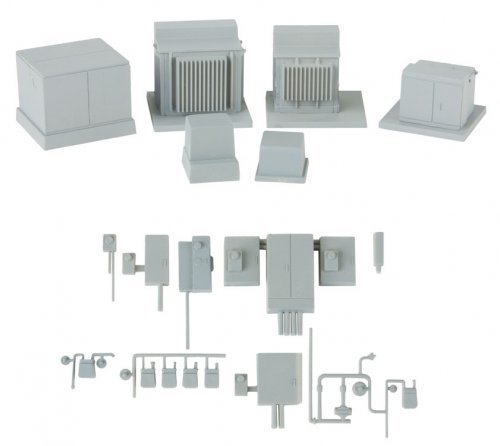 Modern Industrial Park Series -- Electrical Fixtures - Kit, HO, Walthers Cornerstone 4075