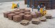 Brick Stacks -- Kit - 1/2 x 1/2 x 11/32′ 1.2 x 1.2 x 0.8cm, HO, Walthers Cornerstone 4103