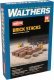 Brick Stacks -- Kit - 1/2 x 1/2 x 11/32′ 1.2 x 1.2 x 0.8cm, HO, Walthers Cornerstone 4103