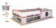 Vintage Bowling Alley -- Kit - 12-3/8 x 7-7/16 x 3′ 31.4 x 18.8 x 7.6cm, HO, Walthers Cornerstone 4118