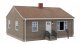 Postwar Prefab House -- Kit - 4-1/4 x 3-1/2 x 2-3/8′ 10.8 x 8.8 x 6cm, HO, Walthers Cornerstone 4152