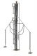 Diesel Service Facility Sanding Tower -- Kit - 5-7/32 x 25/32 x 7′ 13.2 x 2 x 17.9cm, HO, Walthers Cornerstone 4160