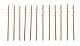 Intermediate Height Utility Poles (Wood) pkg(12) -- Kit - Each 6-1/4′ 17.5cm Scale Height: , HO, Walthers Cornerstone 4173