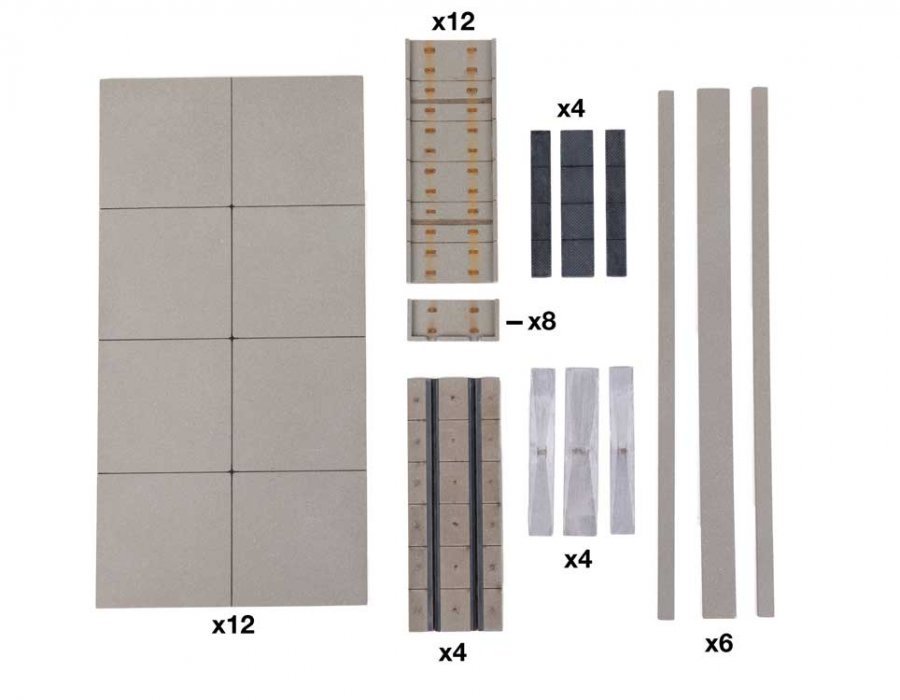 Transload Pavement - Transload Facility -- Kits, HO, Walthers Cornerstone 4186