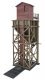Small Wood Coaling Station -- Kit - 3 x 5-5/8 x 7-13/16′ 7.8 x 14.1 x 19.7cm, HO, Walthers Cornerstone 4202