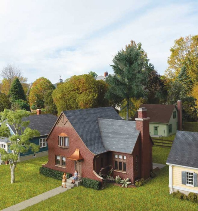 Tudor House -- Kit, HO, Walthers Cornerstone 4250