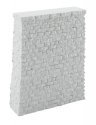 Single-Track Railroad Bridge Stone Pier - Resin Casting -- Approximate dimensions: 4-3/16 x , HO, Walthers Cornerstone 4581