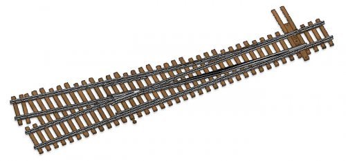 Code 100 Nickel Silver DCC-Friendly 5 Turnout -- Right Hand, HO, WalthersTrack 10016