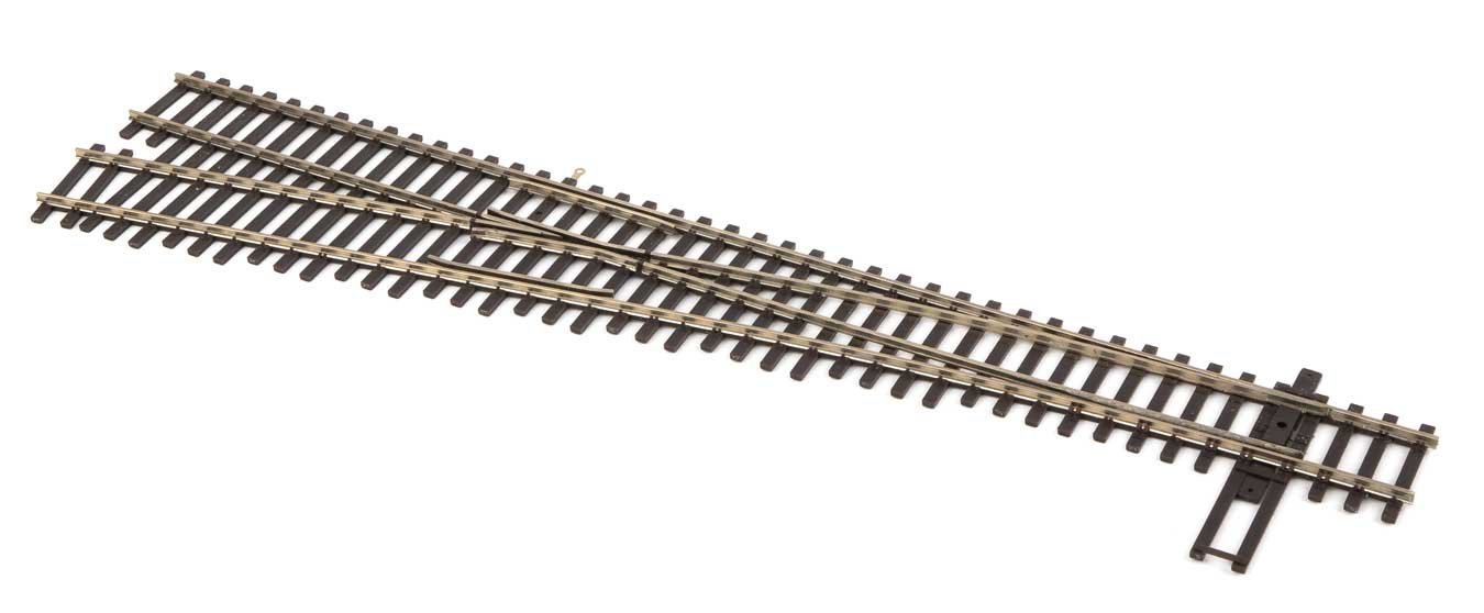 Code 83 Nickel Silver DCC Friendly Number 6 Turnout -- Left Hand, HO, WalthersTrack 83017