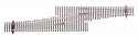 Code 83 Nickel Silver DCC Friendly Number 5 Single Crossover Turnout -- Left Hand, HO, WalthersTrack 83073