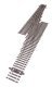 Code 83 Nickel Silver DCC Friendly Number 5 Single Crossover Turnout -- Left Hand, HO, WalthersTrack 83073