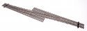 Code 83 Nickel Silver DCC Friendly Number 6 Single Crossover Turnout -- Left Hand, HO, WalthersTrack 83075