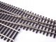 Code 83 Nickel Silver DCC Friendly Number 6 Single Crossover Turnout -- Left Hand, HO, WalthersTrack 83075