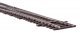 Code 83 Nickel Silver DCC Friendly Number 6 Single Crossover Turnout -- Left Hand, HO, WalthersTrack 83075