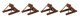 Assembled Track Bumper pkg(4) -- Rust Brown, HO, WalthersTrack 83109