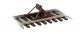 Assembled Track Bumper pkg(4) -- Rust Brown, HO, WalthersTrack 83109