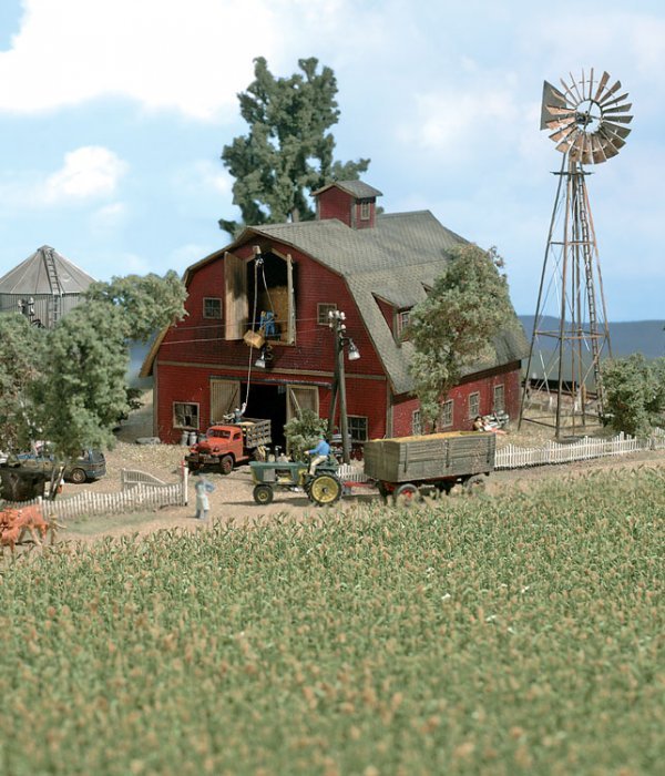 Summer Corn Field -- Green, HO, Walthers SceneMaster 1140