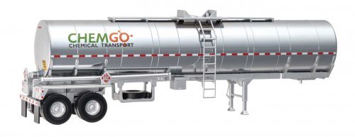 Chemical Tank Trailer - Assembled -- ChemGo, HO, Walthers SceneMaster 12350
