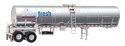 Food Grade Tank Trailer - Assembled -- Dairy Fresh Milk Products, HO, Walthers SceneMaster 12353