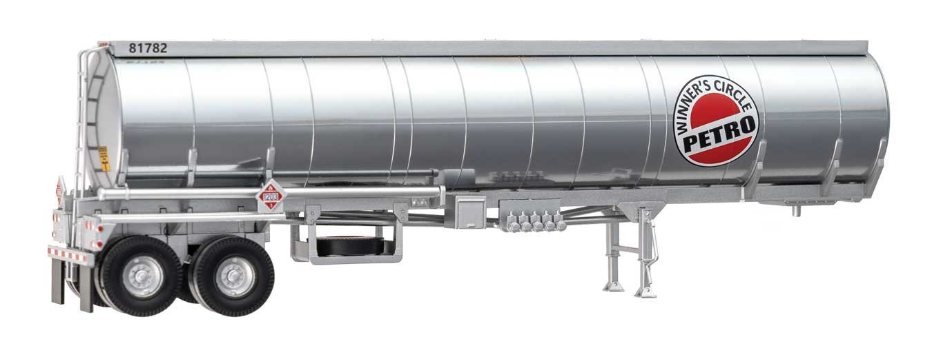Petroleum Tank Trailer - Assembled -- Winner′s Circle Petro, HO, Walthers SceneMaster 12358