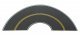 Flexible Self-Adhesive Paved Roadway -- Vintage and Modern Curves (solid double yellow cente, HO, Walthers SceneMaster 1253