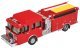Heavy-Duty Fire Engine - Assembled -- Red, HO, Walthers SceneMaster 13800