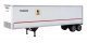 40′ Trailmobile Trailer 2-Pack - Assembled -- US Postal Service (white, blue, red), HO, Walthers SceneMaster 2517