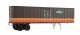 Flexi-Van 40` Trailer 2-Pack - Assembled -- Illinois Central (Diamond Logo, `U.S. Mail` Side, HO, Walthers SceneMaster 2601