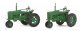 Farm Tractor 2-Pack - Assembled -- Green, HO, Walthers SceneMaster 4161