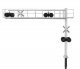 Modern Cantilever Grade Crossing Signal -- Two-Lane, HO, Walthers SceneMaster 4330