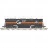 EMD SD45 High Nose - Standard DC - Master(R) Silver -- Guilford ST 681 (gray, orange), N, Atlas Model Railroad Co. 40005996