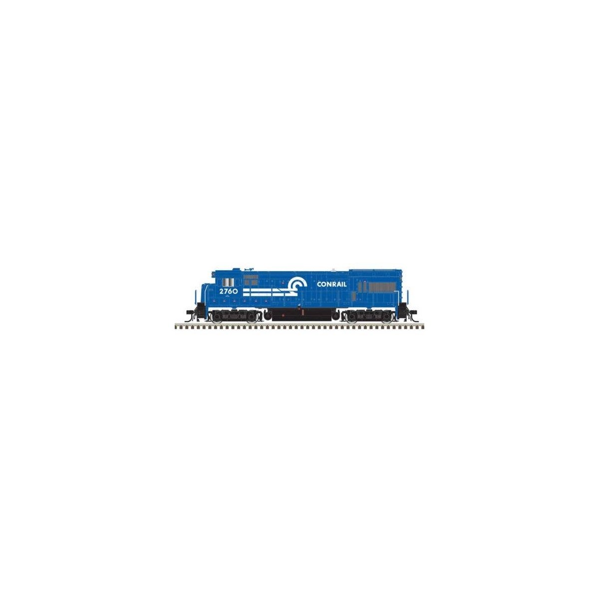 GE U23B - Standard DC - Master Silver -- Conrail 2750 (blue, white), N, Atlas Model Railroad Co. 40006179