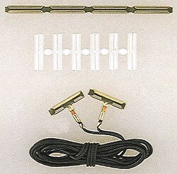 Rail Joiners -- Plastic pkg(24), N, Atlas Model Railroad Co. 2538