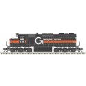 EMD SD35 Low Nose - Standard DC - Master(R) Silver -- Guilford ST 614 gray, orange, w, N, Atlas Model Railroad Co. 40005758