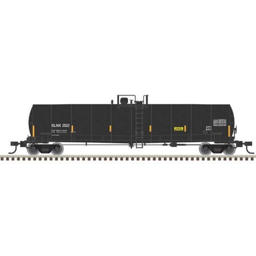 ACF 23,500-Gallon Tank Car - Ready to Run - Master(R) -- GLNX 2522 (black, reporting , N, Atlas Model Railroad Co. 50006975