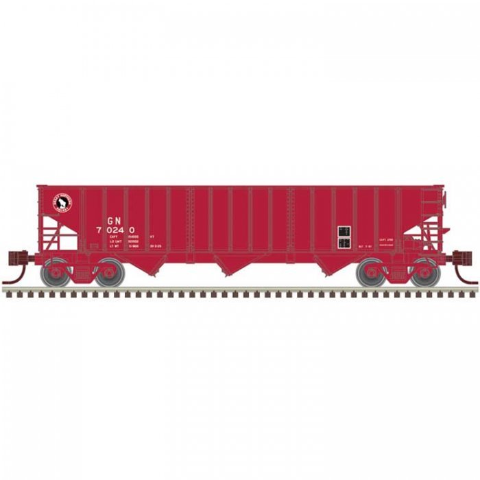 Pullman-Standard PS-2750 3-Bay Hopper - Ready to Run - Master(R) -- Great Northern 70, N, Atlas Model Railroad Co. 50007004