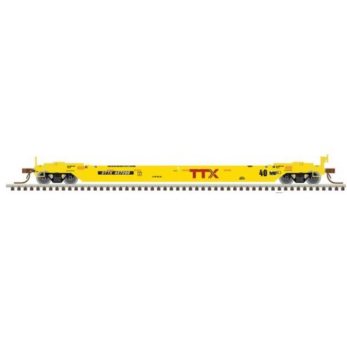 40′ Rebuilt Well Car - Ready to Run - Master(R) -- TTX DTTX 457678 (Late Repaint, yel, N, Atlas Model Railroad Co. 50007022