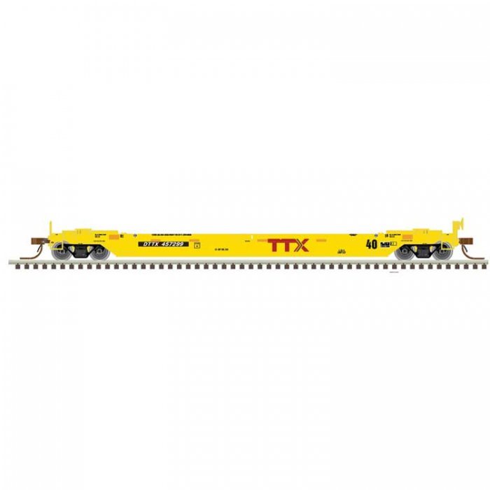 40′ Rebuilt Well Car - Ready to Run - Master(R) -- TTX DTTX 457678 (Late Repaint, yel, N, Atlas Model Railroad Co. 50007022